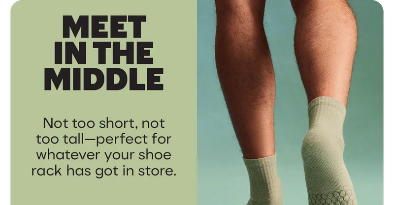 MEET IN THE MIDDLE  Not too short, not too tall-perfect for whatever your shoe rack has got in store.