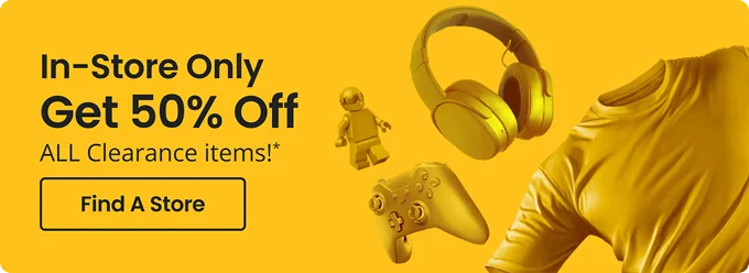 In-Store Only | Get 50% Off ALL Clearance items!* | Find A Store
