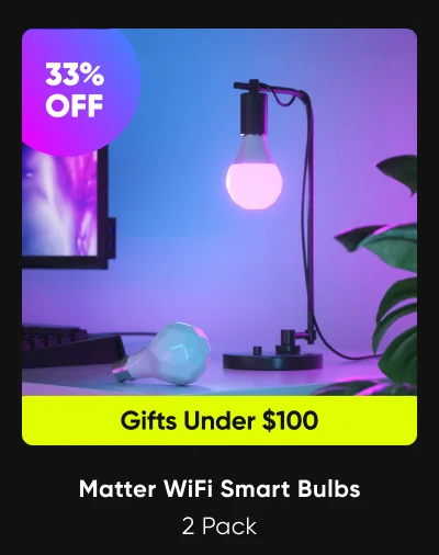 Matter WiFi Smart Bulbs 2 Pack
