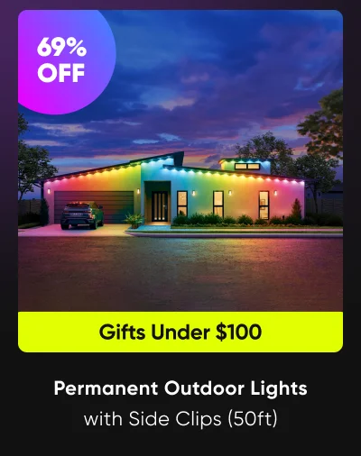 Permanent Outdoor Lights with Side Clips
