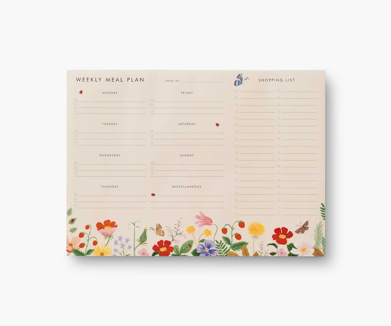 Image of Weekly Meal Planner - Strawberry Fields