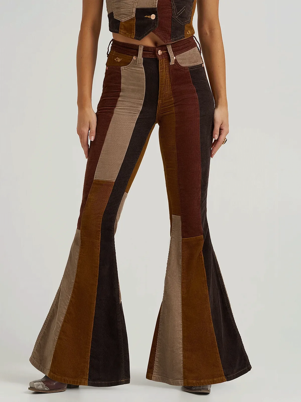 Wrangler x Lainey Wilson Patchwork Bell Bottoms