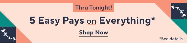 5 Easy Pays on Everything