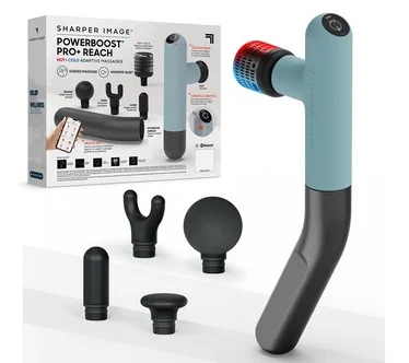 Sharper Image Powerboost Pro+ ReachPercussion Massager with 5 Attachments