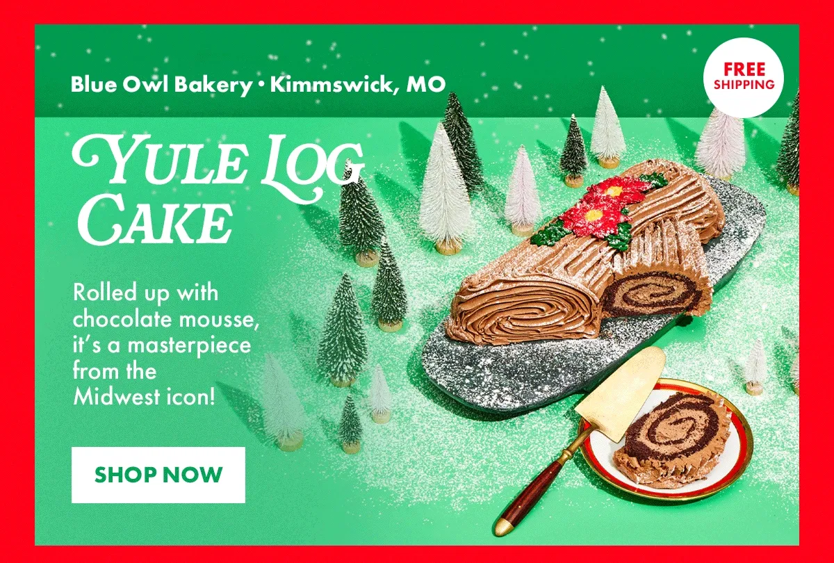 Yule log cake Yule log cake