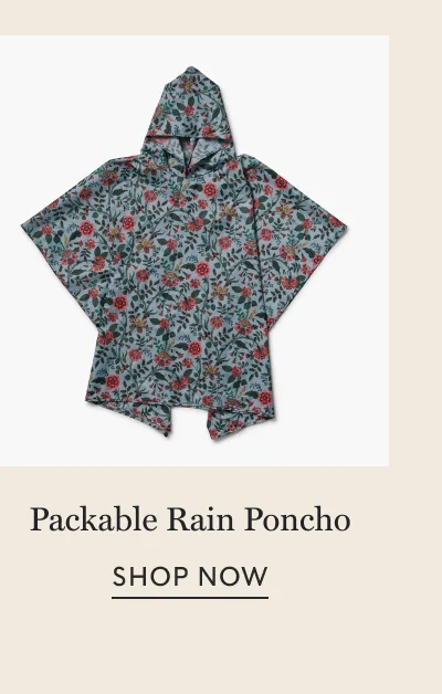 Packable Rain Poncho | SHOP NOW