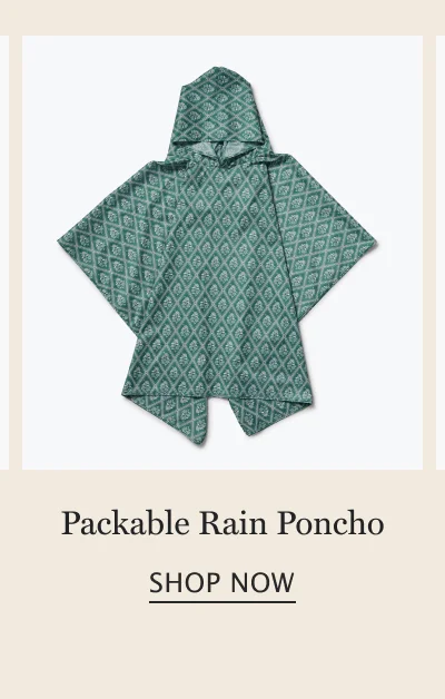 Packable Rain Poncho | SHOP NOW