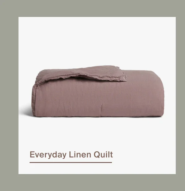 Shop Everyday Linen Quilt in Clover