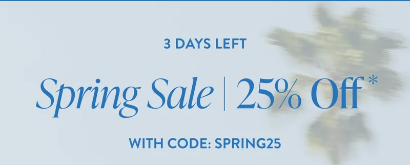 Spring Sale 25%