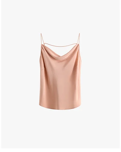Silk Cowl Cami Petal