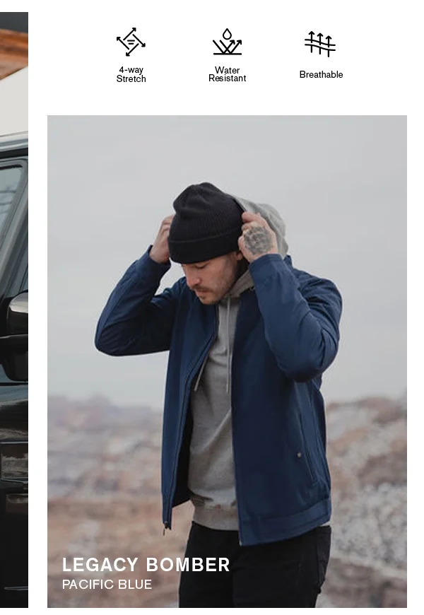 LEGACY BOMBER - PACIFIC BLUE