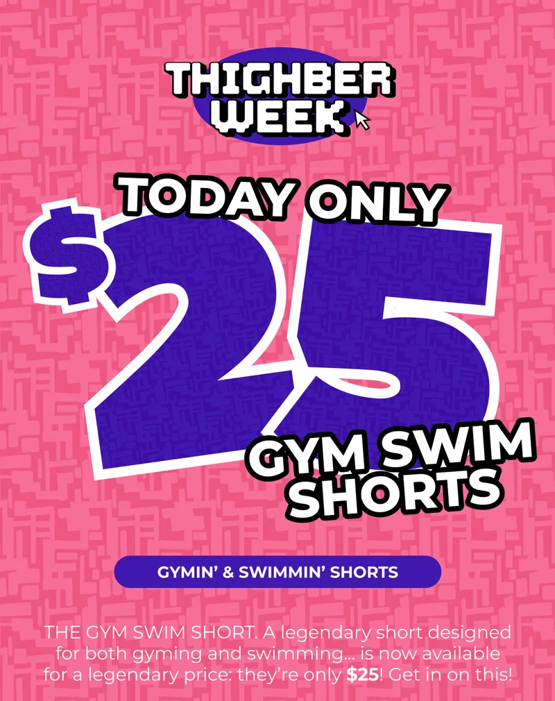 TODAY ONLY - Gym Swim Shorts Are JUST $25
