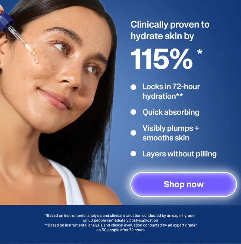 Clinically proven to hydrate skin by 115%