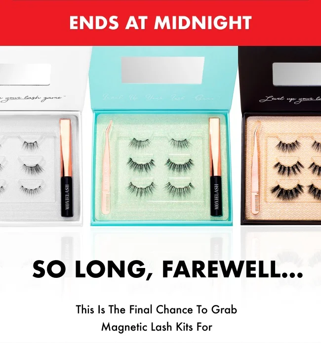 This is the last chance to grab Magnetic Lash Kits for $33 $129