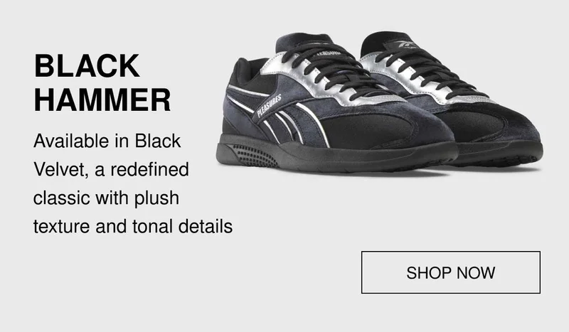 Black Hammer | Available in Black Velvet, a redefined classic with plush texture and tonal details | SHOP NOW