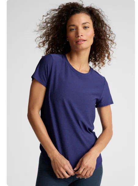 Featherweight On The Down Low Tee in Eternal Blue Heather