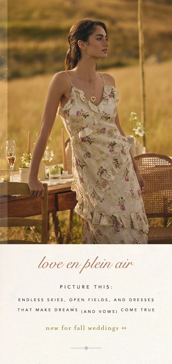 new for fall weddings