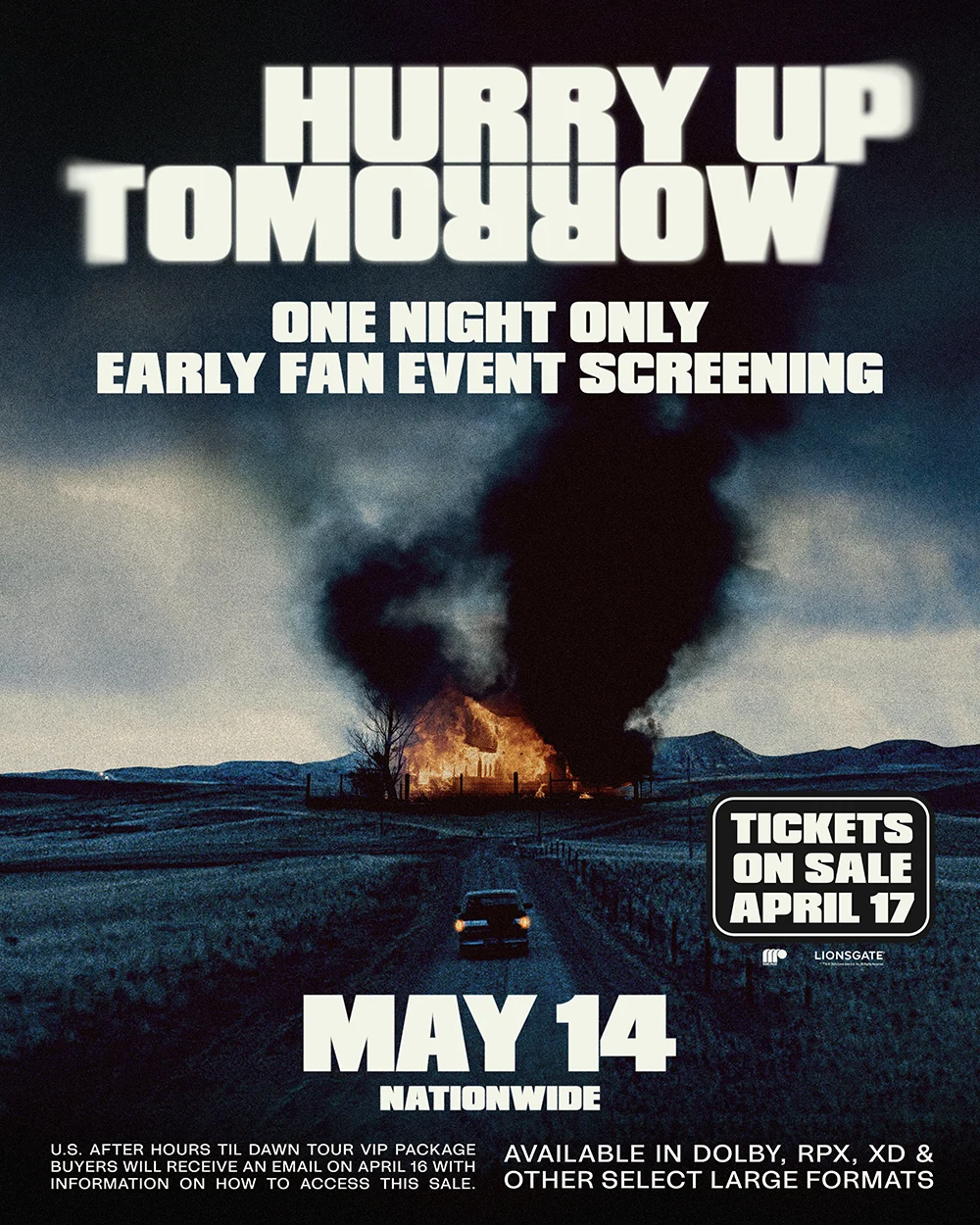 EARLY FAN EVENT SCREENING