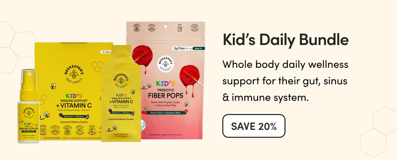 Kid’s Daily Bundle Whole body daily wellness support for their gut, sinus & immune system.