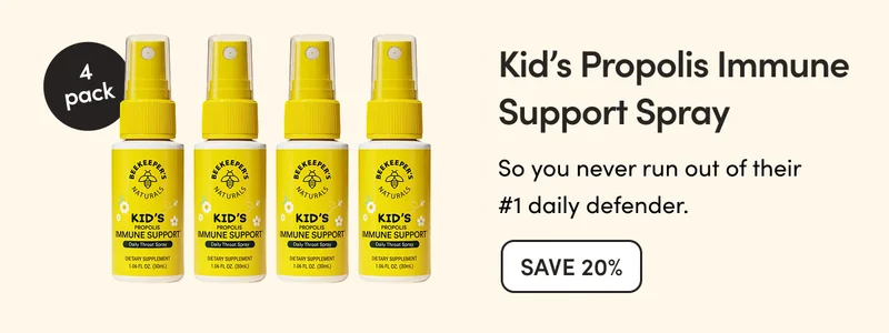 Kid’s Propolis Immune Support Spray (4-pack)  So you never run out of their #1 daily defender.