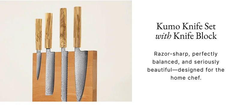 Kumo Knife Set with Knife Block