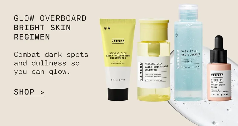 GLOW OVERBOARD Bright Skin Regimen