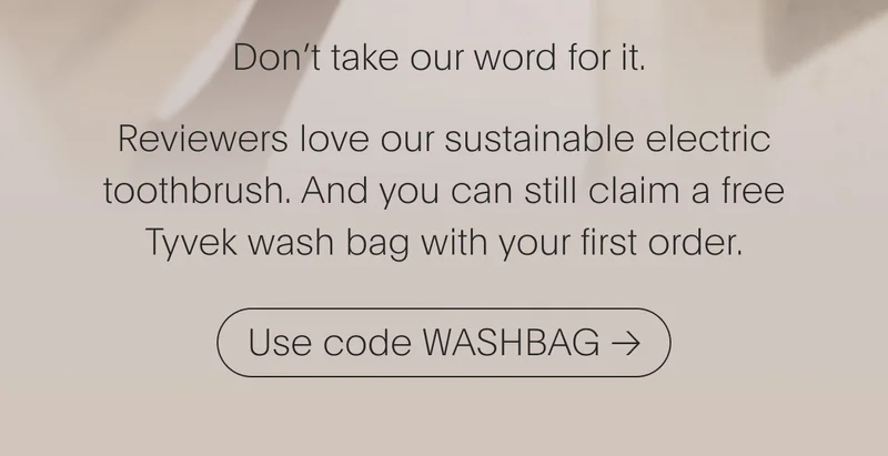 Use code WASHBAG