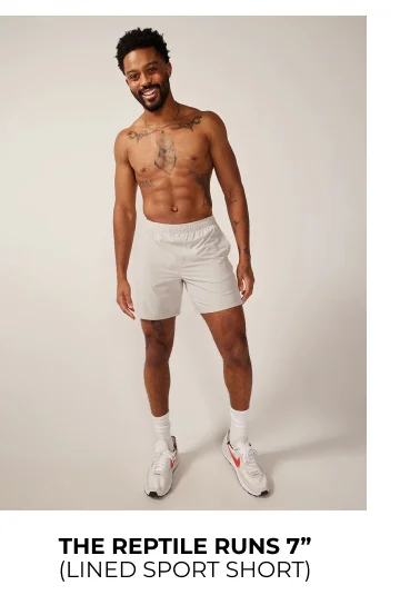 Lined Sport Short: The Reptile Runs 7"