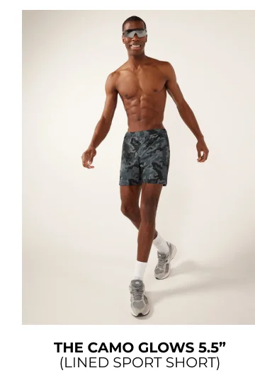 Lined Sport Short: The Camo Glows 5.5"