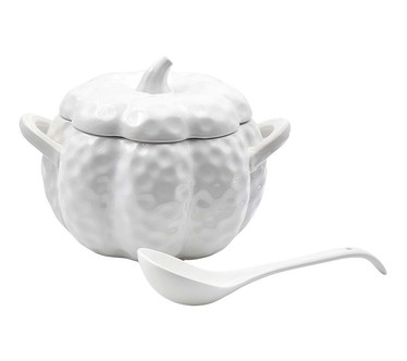 Temp-tations Special Edition Figural Pumpkin Soup Tureen with Spoon