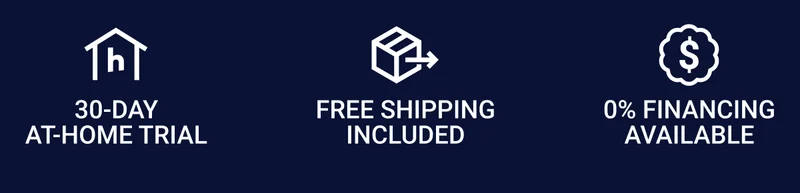30-day at-home trial. Free shipping included. 0% financing available.