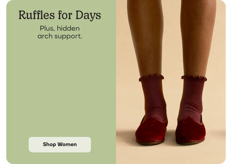 Ruffles for Days | Plus, hidden arch support. | Shop Women