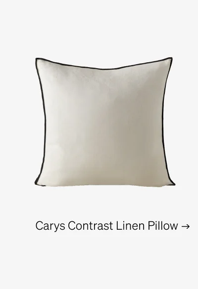 Shop Carys Contrast Linen Pillow