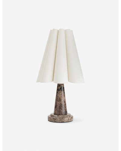 Segal Marble Mini Table Lamp by Regina Andrew - Brown Marble