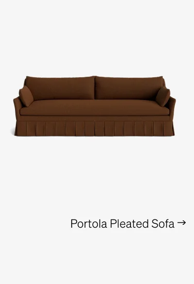 Shop Portola Pleated Sofa
