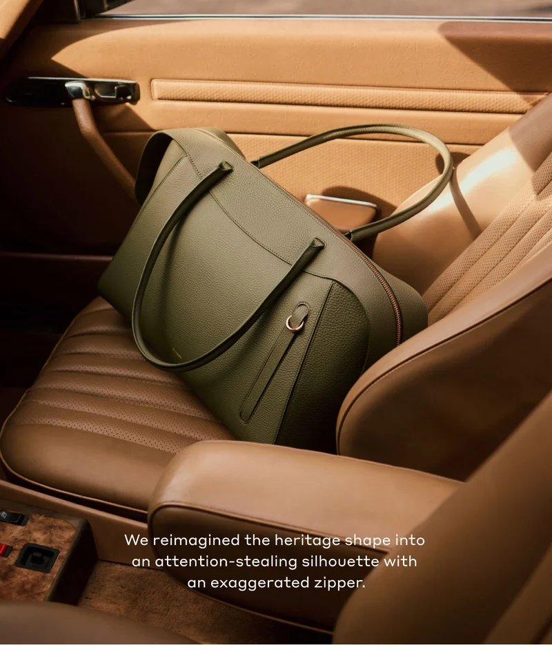 We reimagined the heritage shape into an attention-stealing silhouette with an exaggerated zipper.