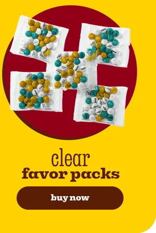 CLEAR FAVOR PACKS
