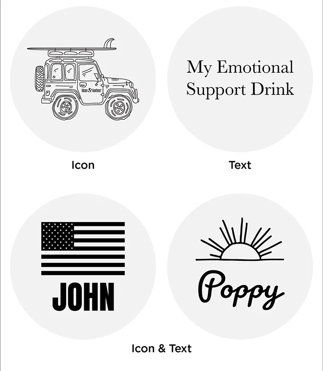 Add Icon, Text or both with Laser Engraving library