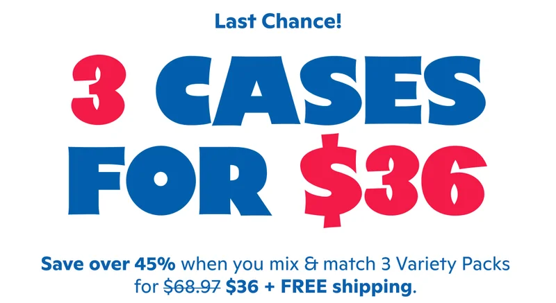 Last Chance! 3 Cases for $36