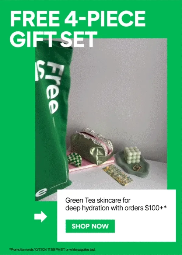 FREE GREEN TEA SET