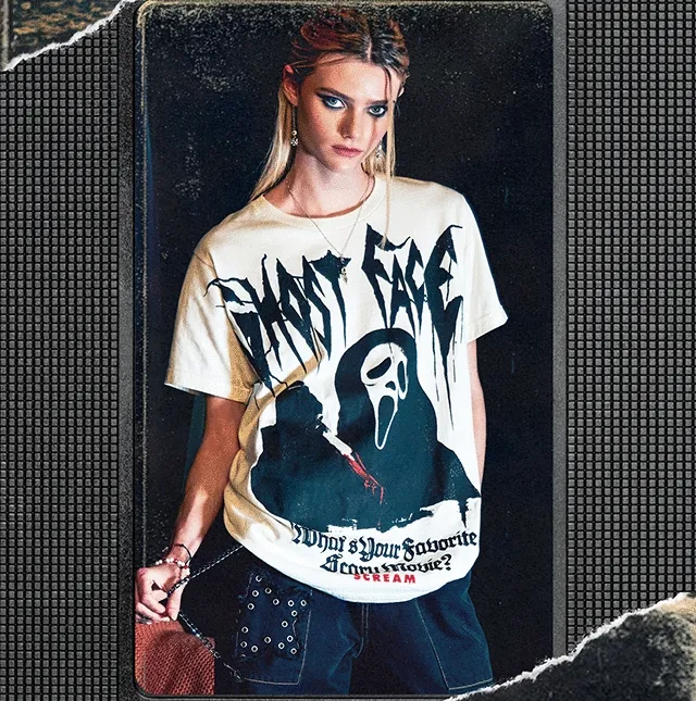Scream. Dial Up Scary-Good Looks. Shop Now