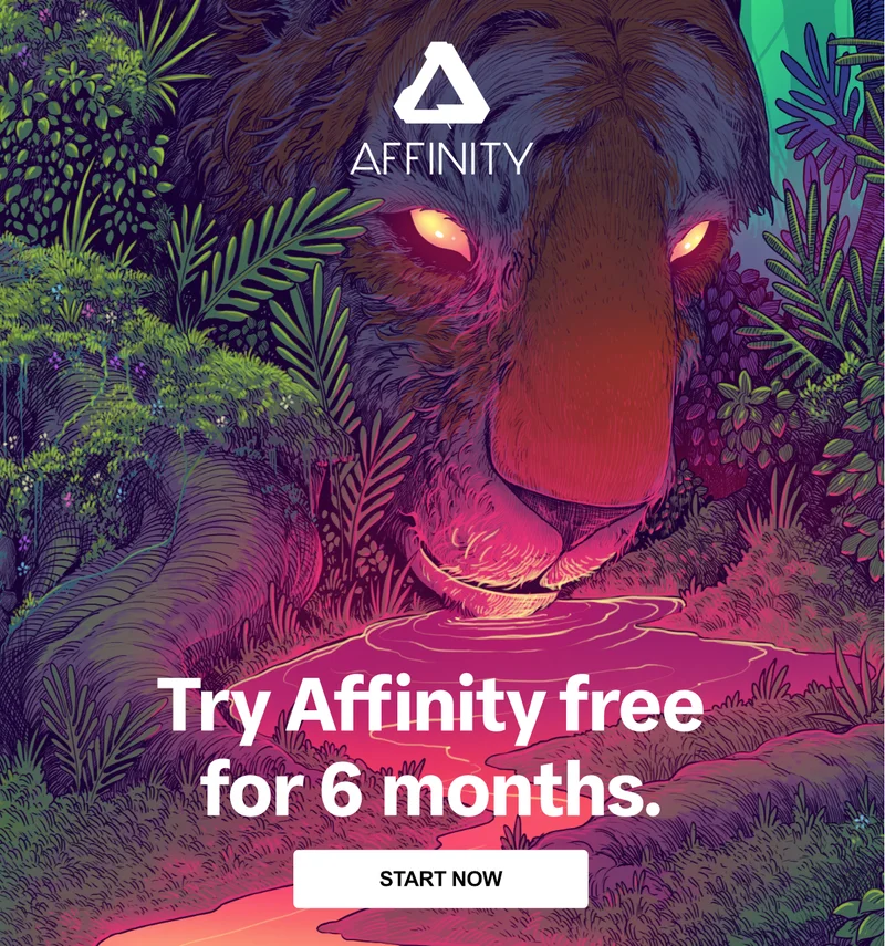 Try Affinity free for 6 months