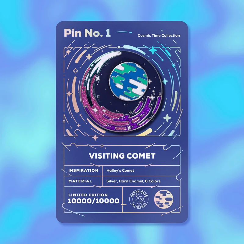 Image of LIMITED EDITION Visiting Comet Pin