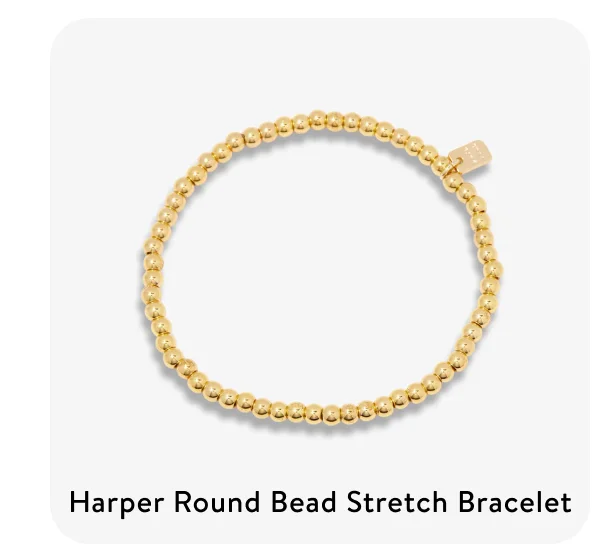 Harper Round Bead Stretch Bracelet