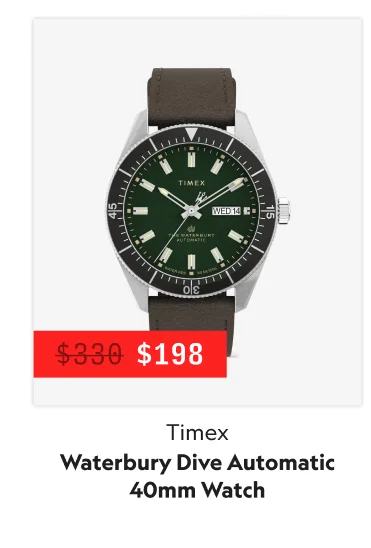 Waterbury Dive Automatic 40mm Watch