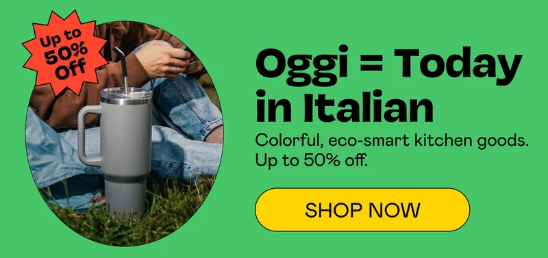 Oggi = Today in Italian | SHOP NOW