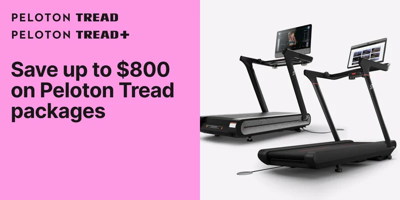 Save up to $800 on Peloton Tread packages