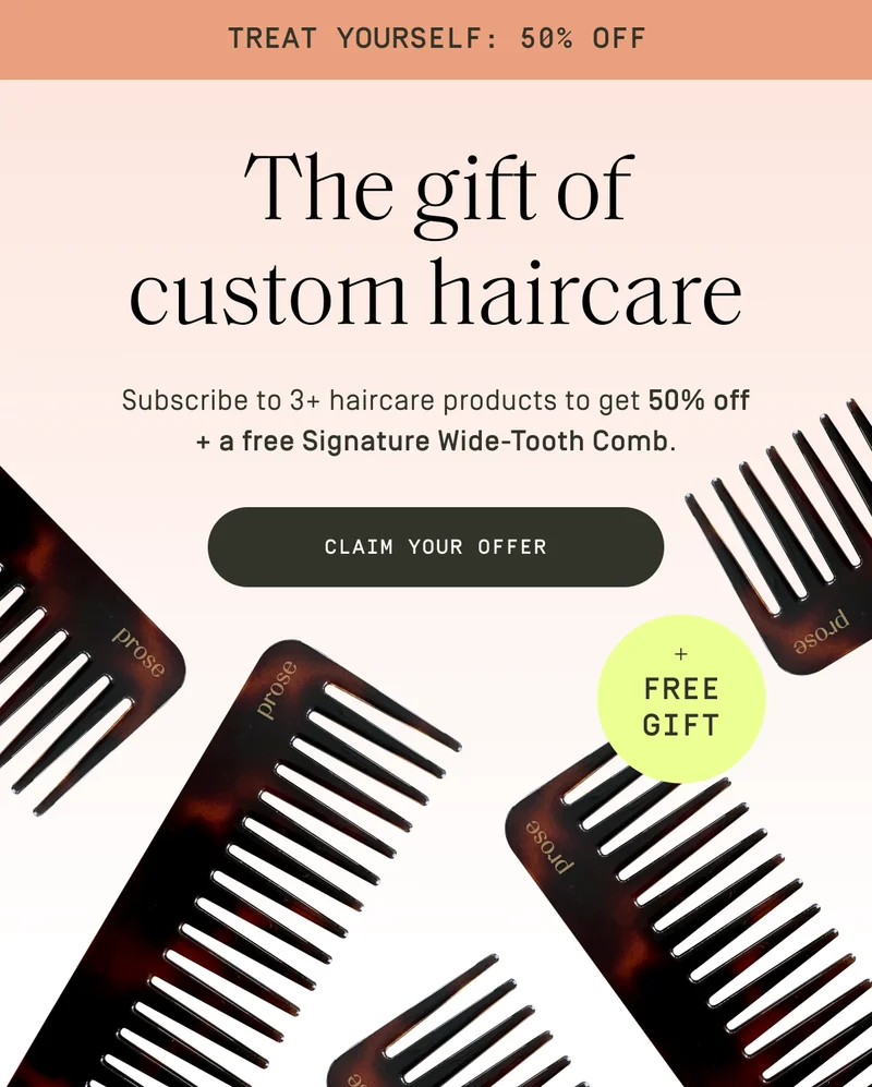 The gift of custom haircare | Claim your offer