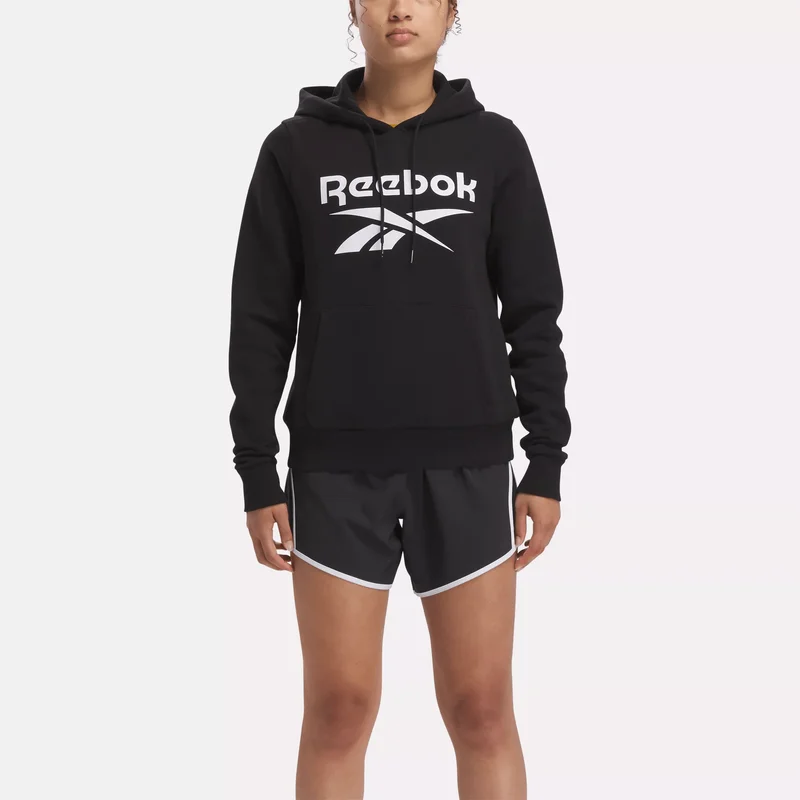 Image of Women's Reebok Identity Big Logo Fleece Hoodie