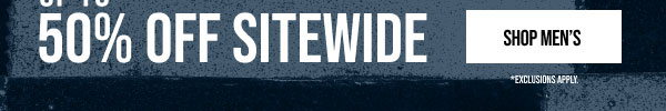 Up to 50% off Shop Men's